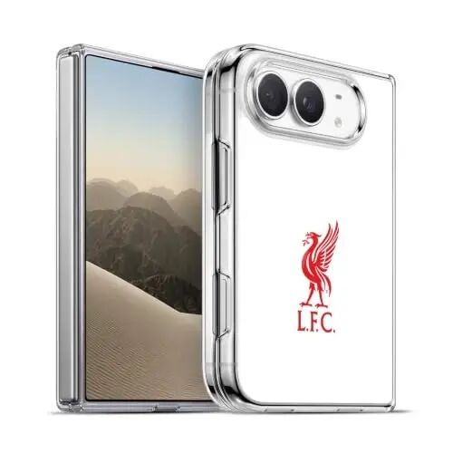 Head Case Designs Officially Licensed Liverpool Football Club Red Logo On White Liver Bird Gel Case [Military Grade Protection] Compatible with Apple iPhone Duo and Compatible with MagSafe - Head Case Designs