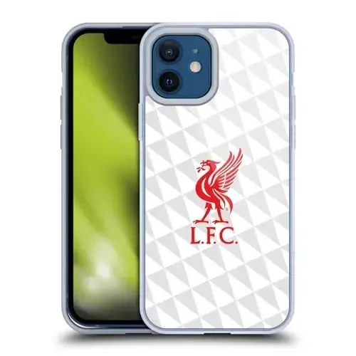 Head Case Designs Officially Licensed Liverpool Football Club Red On White Kit Liver Bird Gel Case [Military Grade] Compatible with Apple iPhone 12 / iPhone 12 Pro and Compatible with MagSafe 