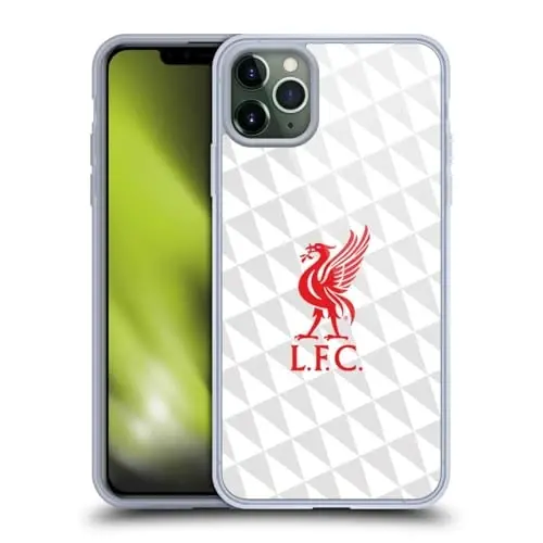 Head Case Designs Officially Licensed Liverpool Football Club Red On White Kit Liver Bird Gel Case [Military Grade Protection] Compatible with Apple iPhone 11 Pro Max and Compatible with MagSafe - 1