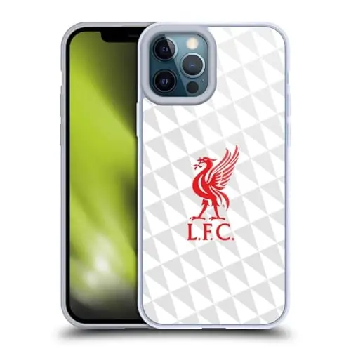 Head Case Designs Officially Licensed Liverpool Football Club Red On White Kit Liver Bird Gel Case [Military Grade Protection] Compatible with Apple iPhone 12 Pro Max and Compatible with MagSafe - 1