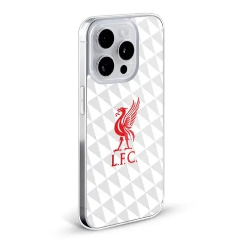 Head Case Designs Officially Licensed Liverpool Football Club Red On White Kit Liver Bird Gel Case [Military Grade Protection] Compatible with Apple iPhone 13 and Compatible with MagSafe - HEAD CASE DESIGNS (1)