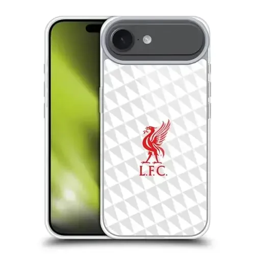 Head Case Designs Officially Licensed Liverpool Football Club Red On White Kit Liver Bird Gel Case [Military Grade Protection] Compatible with Apple iPhone 17 Air - 4