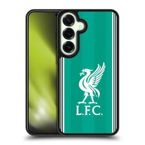 Head Case Designs Officially Licensed Liverpool Football Club Third 2025/26 Kit Gel Armor Case [Military Grade Drop Protection] Compatible with Samsung Galaxy S25 