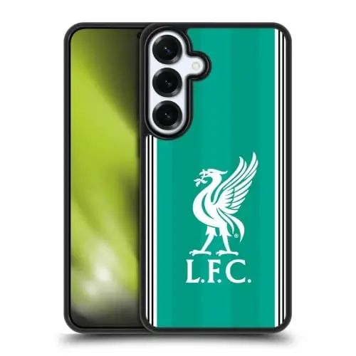 Head Case Designs Officially Licensed Liverpool Football Club Third 2025/26 Kit Gel Armor Case [Military Grade Drop Protection] Compatible with Samsung Galaxy S25+ 