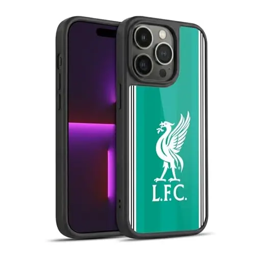 Head Case Designs Officially Licensed Liverpool Football Club Third 2025/26 Kit Gel Armor Case [Military Grade Drop Protection] Compatible with Apple iPhone 14 Pro - HEAD CASE DESIGNS