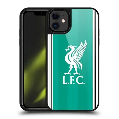 Head Case Designs Officially Licensed Liverpool Football Club Third 2025/26 Kit Gel Armour Case [Military Grade Protection] Compatible with Apple iPhone 11 
