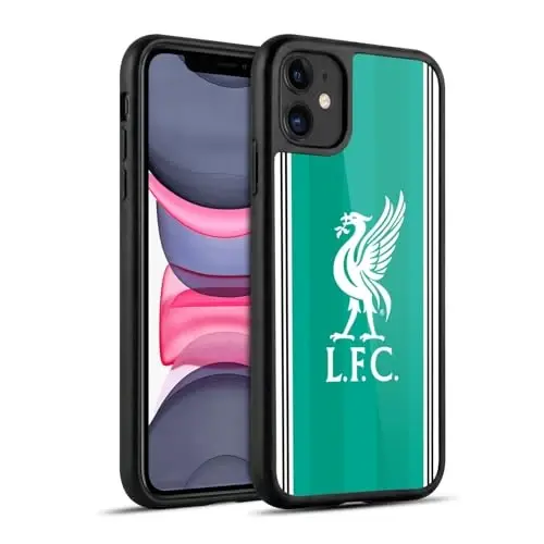 Head Case Designs Officially Licensed Liverpool Football Club Third 2025/26 Kit Gel Armor Case [Military Grade Drop Protection] Compatible with Apple iPhone 11 