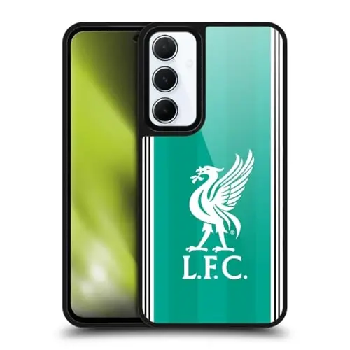 Head Case Designs Officially Licensed Liverpool Football Club Third 2025/26 Kit Gel Armour Case [Military Grade Protection] Compatible with Samsung Galaxy A55 5G - 1