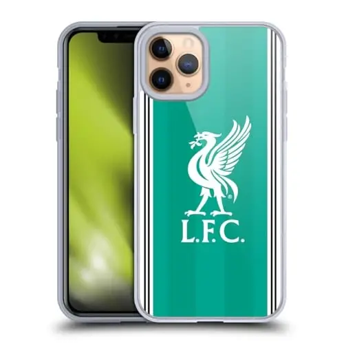 Head Case Designs Officially Licensed Liverpool Football Club Third 2025/26 Kit Gel Case [Military Grade Protection] Compatible with Apple iPhone 11 Pro and Compatible with MagSafe 