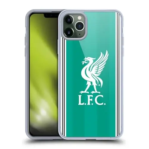 Head Case Designs Officially Licensed Liverpool Football Club Third 2025/26 Kit Gel Case [Military Grade Protection] Compatible with Apple iPhone 11 Pro Max and Compatible with MagSafe - 1