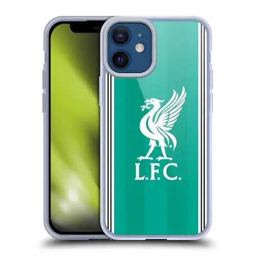 Head Case Designs Officially Licensed Liverpool Football Club Third 2025/26 Kit Gel Case [Military Grade Protection] Compatible with Apple iPhone 12 Mini and Compatible with MagSafe - 1