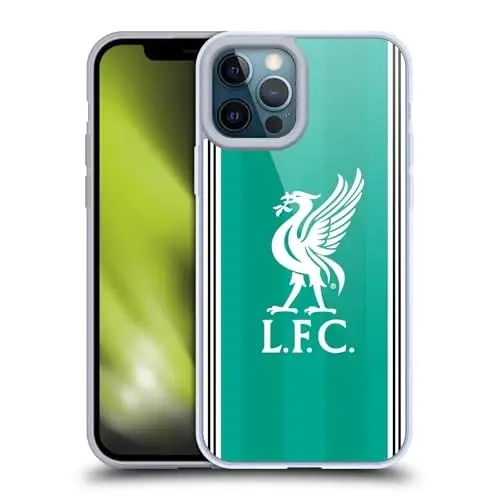 Head Case Designs Officially Licensed Liverpool Football Club Third 2025/26 Kit Gel Case [Military Grade Protection] Compatible with Apple iPhone 12 Pro Max and Compatible with MagSafe - 1