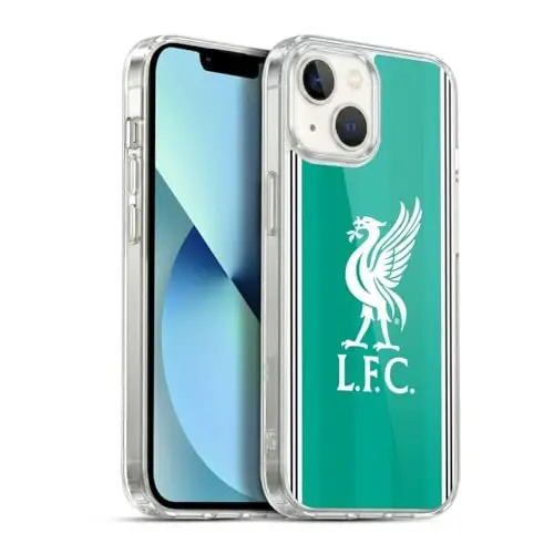 Head Case Designs Officially Licensed Liverpool Football Club Third 2025/26 Kit Gel Case [Military Grade Protection] Compatible with Apple iPhone 13 - 1