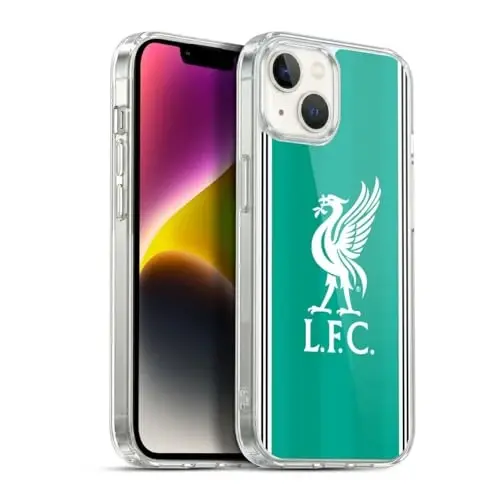 Head Case Designs Officially Licensed Liverpool Football Club Third 2025/26 Kit Gel Case [Military Grade Protection] Compatible with Apple iPhone 14 Plus and Compatible with MagSafe - HEAD CASE DESIGNS