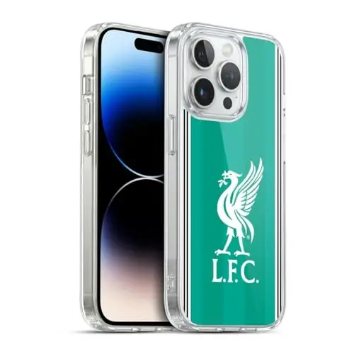 Head Case Designs Officially Licensed Liverpool Football Club Third 2025/26 Kit Gel Case [Military Grade Protection] Compatible with Apple iPhone 14 Pro and Compatible with MagSafe - 1
