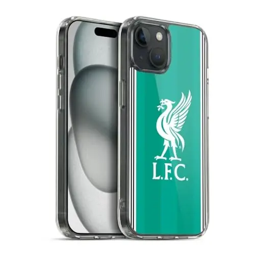 Head Case Designs Officially Licensed Liverpool Football Club Third 2025/26 Kit Gel Case [Military Grade Protection] Compatible with Apple iPhone 15 Plus and Compatible with MagSafe - HEAD CASE DESIGNS