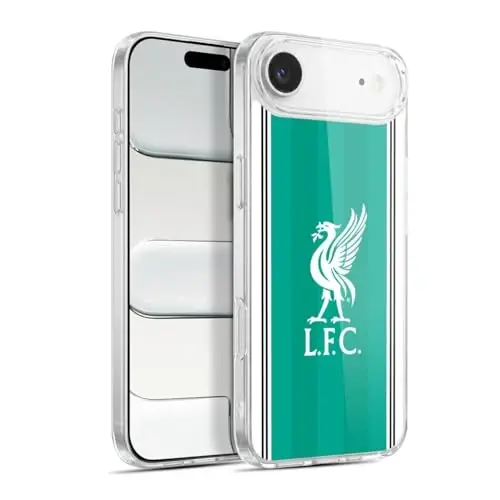 Head Case Designs Officially Licensed Liverpool Football Club Third 2025/26 Kit Gel Case [Military Grade Protection] Compatible with Apple iPhone 17 Air 