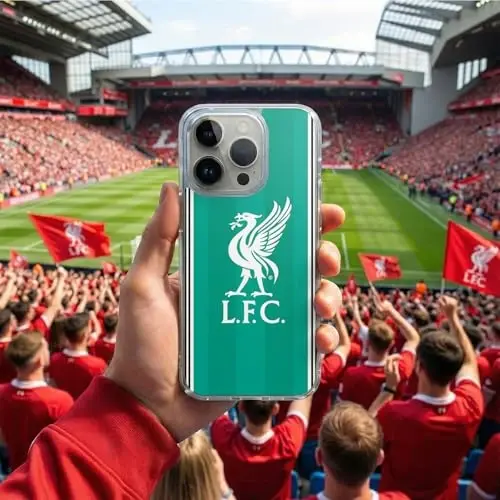 Head Case Designs Officially Licensed Liverpool Football Club Third 2025/26 Kit Gel Case [Military Grade Protection] Compatible with Apple iPhone 5c - 2