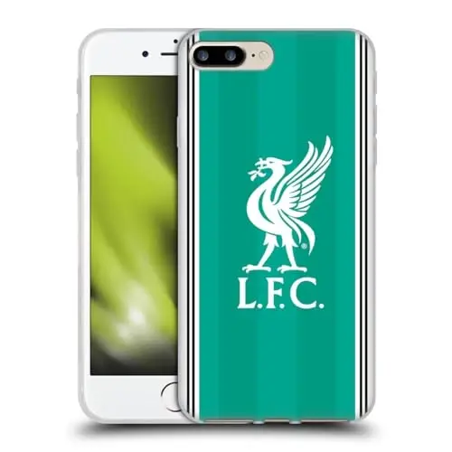 Head Case Designs Officially Licensed Liverpool Football Club Third 2025/26 Kit Gel Case [Military Grade Protection] Compatible with Apple iPhone 7 Plus/iPhone 8 Plus and Compatible with MagSafe 