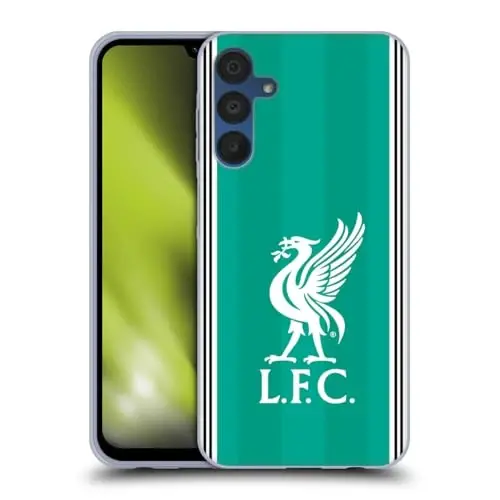 Head Case Designs Officially Licensed Liverpool Football Club Third 2025/26 Kit Gel Case [Military Grade Protection] Compatible with Samsung Galaxy A15 and Compatible with MagSafe 