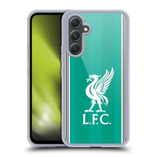 Head Case Designs Officially Licensed Liverpool Football Club Third 2025/26 Kit Gel Case [Military Grade Protection] Compatible with Samsung Galaxy A54 5G - 1