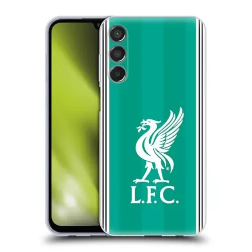 Head Case Designs Officially Licensed Liverpool Football Club Third 2025/26 Kit Gel Case [Military Grade Protection] Compatible with Samsung Galaxy M15/F15 5G - 1