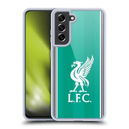 Head Case Designs Officially Licensed Liverpool Football Club Third 2025/26 Kit Gel Case [Military Grade Protection] Compatible with Samsung Galaxy S21 FE 5G and Compatible with MagSafe 