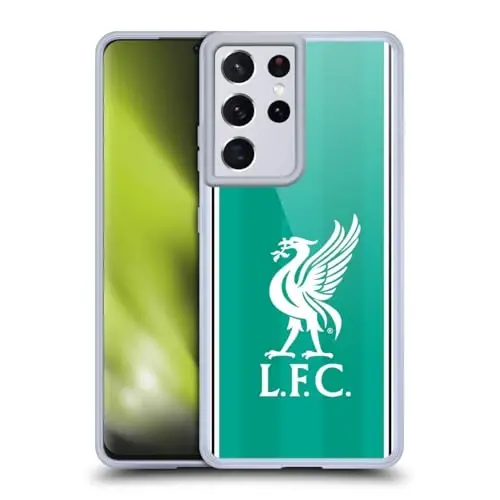Head Case Designs Officially Licensed Liverpool Football Club Third 2025/26 Kit Gel Case [Military Grade Protection] Compatible with Samsung Galaxy S21 Ultra 5G and Compatible with MagSafe - 6
