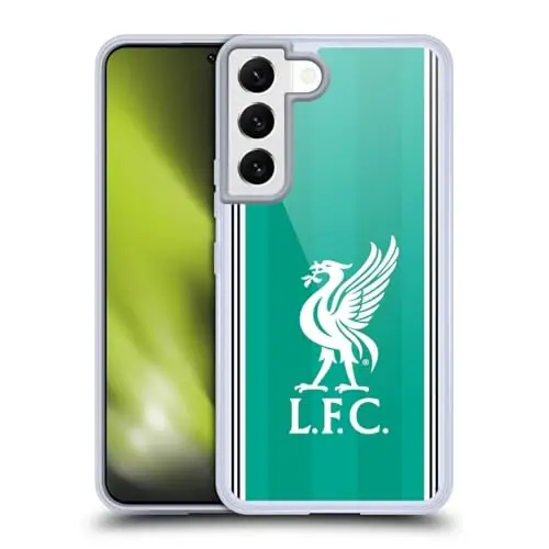 Head Case Designs Officially Licensed Liverpool Football Club Third 2025/26 Kit Gel Case [Military Grade Protection] Compatible with Samsung Galaxy S22 5G and Compatible with MagSafe - 1
