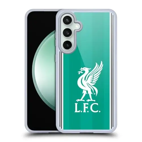 Head Case Designs Officially Licensed Liverpool Football Club Third 2025/26 Kit Gel Case [Military Grade Protection] Compatible with Samsung Galaxy S23 FE 5G and Compatible with MagSafe - 1