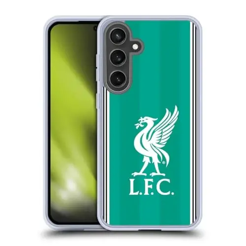 Head Case Designs Officially Licensed Liverpool Football Club Third 2025/26 Kit Gel Case [Military Grade Protection] Compatible with Samsung Galaxy S24 FE and Compatible with MagSafe - 1