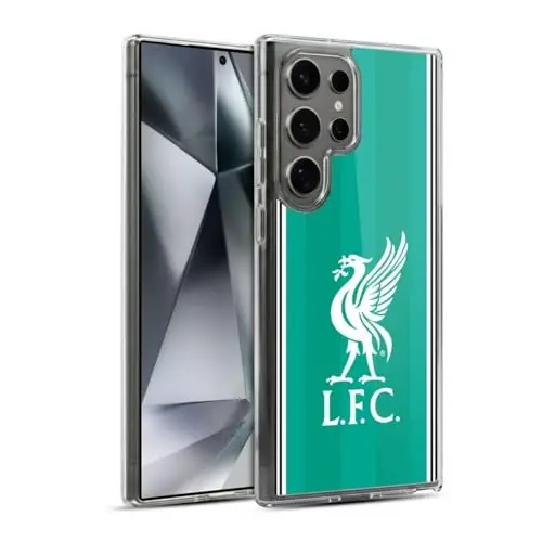 Head Case Designs Officially Licensed Liverpool Football Club Third 2025/26 Kit Gel Case [Military Grade Protection] Compatible with Samsung Galaxy S24 Ultra 5G and Compatible with MagSafe 