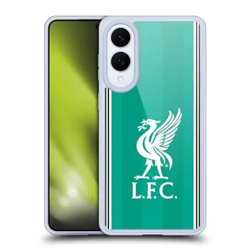 Head Case Designs Officially Licensed Liverpool Football Club Third 2025/26 Kit Gel Case [Military Grade Protection] Compatible with Samsung Galaxy S25 Edge - 6