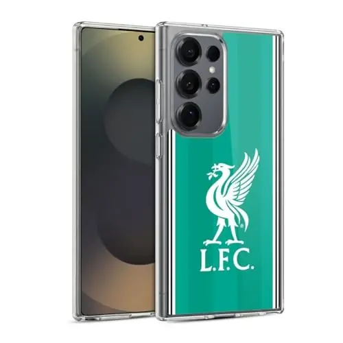 Head Case Designs Officially Licensed Liverpool Football Club Third 2025/26 Kit Gel Case [Military Grade Protection] Compatible with Samsung Galaxy S25 Ultra and Compatible with MagSafe - 1