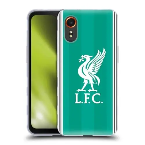 Head Case Designs Officially Licensed Liverpool Football Club Third 2025/26 Kit Gel Case [Military Grade Protection] Compatible with Samsung Galaxy Xcover7 5G 
