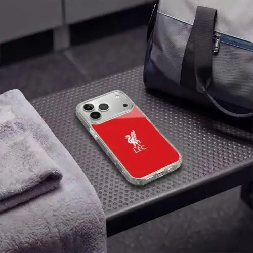 Head Case Designs Officially Licensed Liverpool Football Club White Logo in Red Liver Bird Gel Case [Military Grade Protection] Compatible with Apple iPhone 18 Pro and Compatible with MagSafe - 6