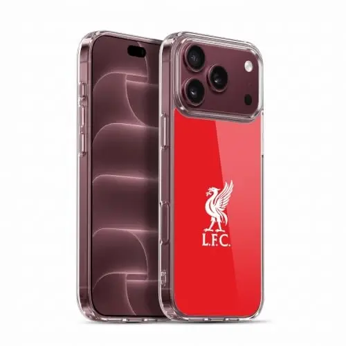 Head Case Designs Officially Licensed Liverpool Football Club White Logo in Red Liver Bird Gel Case [Military Grade Protection] Compatible with Apple iPhone 18 Pro Max - 1