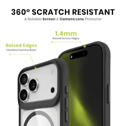 Head Case Designs официально лицензированный футбольный клуб Chelsea Badge Logo Icon Black Shockproof Bumper Case [Военная защита] Совместим с и совместим с MagSafe Apple iPhone 14 Pro - 5