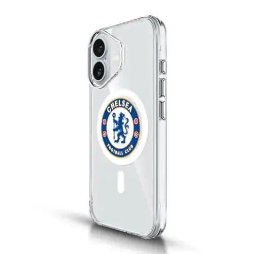 Head Case Designs официально лицензированный футбольный клуб Chelsea Badge Logo Icon Shockproof Bumper Case [Военная защита] Совместим с Apple iPhone 15 Plus и совместим с MagSafe - 2