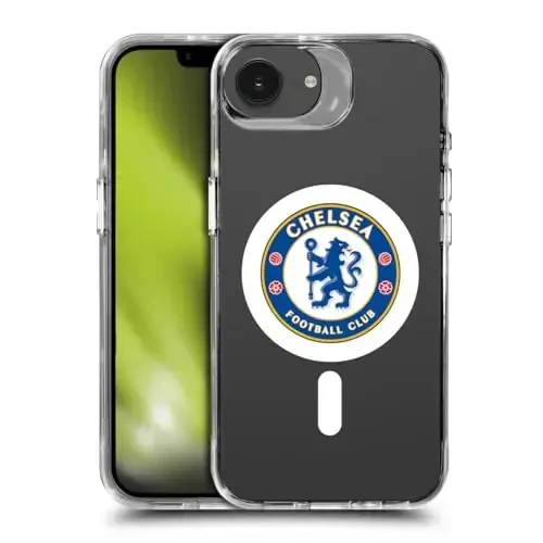 Head Case Designs Официально лицензированный футбольный клуб Chelsea Badge Logo Icon Ударопрочный бампер [Военная защита] Совместим с Apple iPhone 16e и совместим с MagSafe - 4