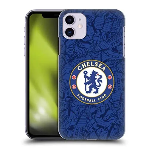 Head Case Designs Официально лицензированный футбольный клуб Chelsea Home 2019/20 Kit Hard Back Case, совместимый с Apple iPhone 11 - 1