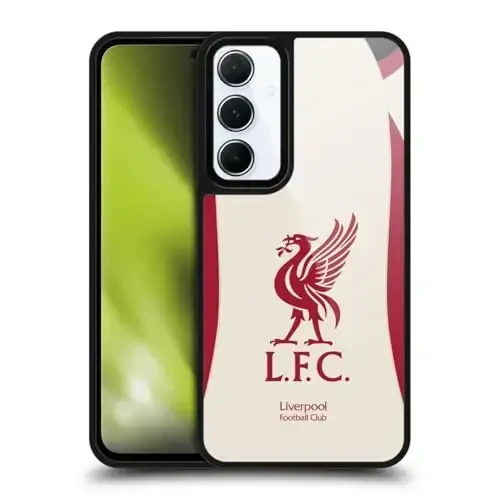 Head Case Designs Официально лицензированный футбольный клуб Liverpool Away 2025/26 Kit Gel Armour Case [Military Grade Protection] Compatible with Samsung Galaxy A55 5G - HEAD CASE DESIGNS
