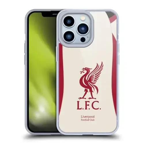 Head Case Designs Официально лицензированный футбольный клуб Liverpool Away 2025/26 Kit Gel Case [Military Grade Protection] Совместим с Apple iPhone 13 Pro 