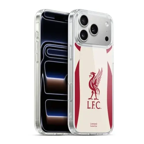 Head Case Designs Официально лицензированный футбольный клуб Liverpool Away 2025/26 Kit Gel Case [Military Grade Protection] Совместим с Apple iPhone 17 Pro Max - 2