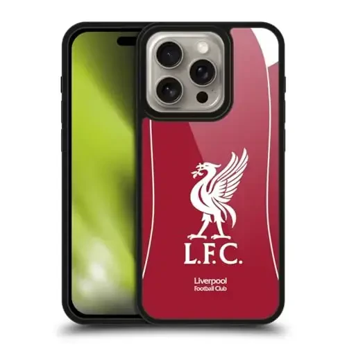 Head Case Designs Официально лицензированный футбольный клуб Liverpool Домашний комплект 2025/26 Gel Armour Case [Военная защита] Совместим с Apple iPhone 16 Pro - 4