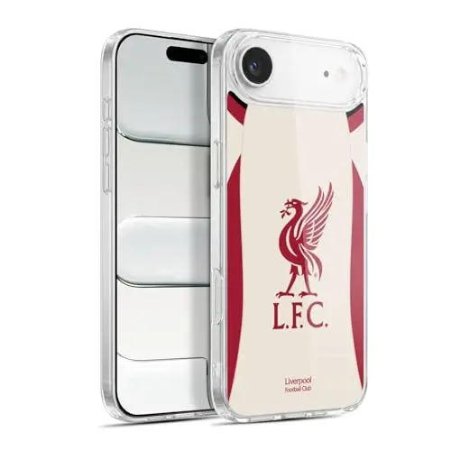 Head Case Designs Официально лицензированный футбольный клуб Liverpool Гостевой комплект 2025/26 Гелевый чехол [Военная защита] Совместим с Apple iPhone 17 Air 
