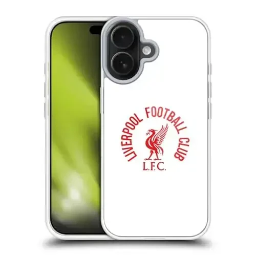 Head Case Designs Официально лицензированный футбольный клуб Liverpool Red LFC On White Liver Bird Gel Case [Military Grade Protection] Совместим с Apple iPhone 17 - 4