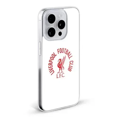 Head Case Designs Официально лицензированный футбольный клуб Liverpool Red LFC On White Liver Bird Gel Case [Военный класс защиты] Совместим с Apple iPhone 16 и совместим с MagSafe - HEAD CASE DESIGNS (1)