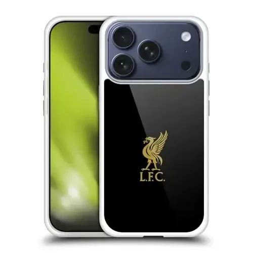 Head Case Designs Официально лицензированный футбольный клуб Liverpool Золотой логотип На черном Liver Bird Gel Case [Военная защита] Совместим с Apple iPhone 17 Pro - 9