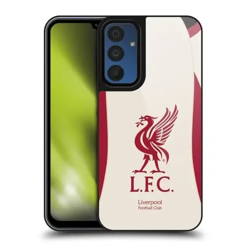 Head Case Designs Officially Licensed Liverpool Football Club Away 2025/26 Kit Gel Armour Case [Military Grade Protection] Compatible with Samsung Galaxy A15 - 2